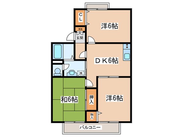 ルミエールAの物件間取画像